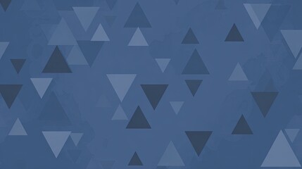 Abstract design of overlapping triangles in shades of blue.