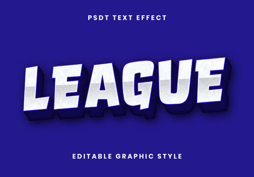 White And Blue 3D Cartoon Font Fun Bold Text Effect