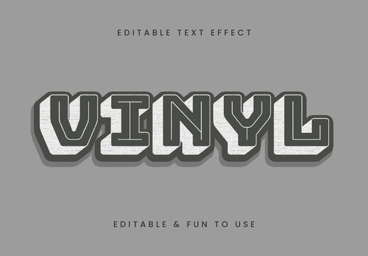 Gray Minimal Heavy Font Bold 3D Text Effect