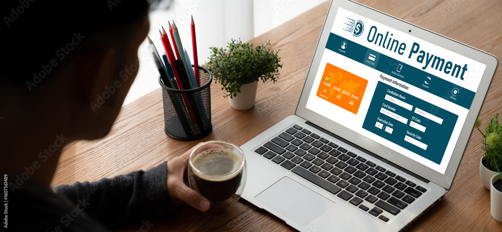 Poster online payment platform for modish money transfer on the internet netowrk