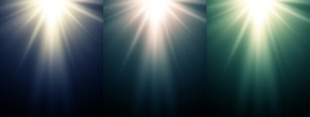Abstract magic light background. Blue holiday burst