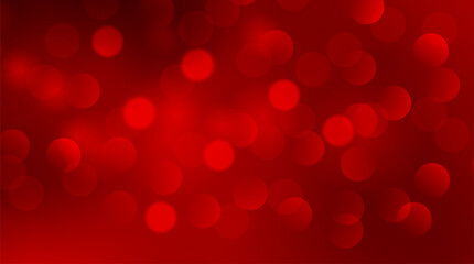 Christmas abstract red background with bokeh light