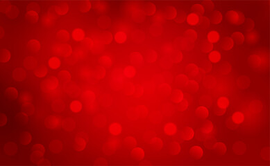 Christmas abstract red background with bokeh light