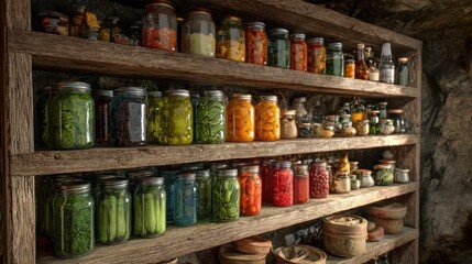 Off-grid food storage, preserving resources naturally and without refrigeration