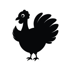 rooster isolated on white background