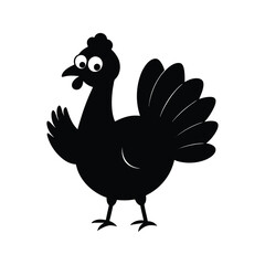 rooster isolated on white background