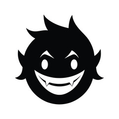 vector illustration of a smiling face