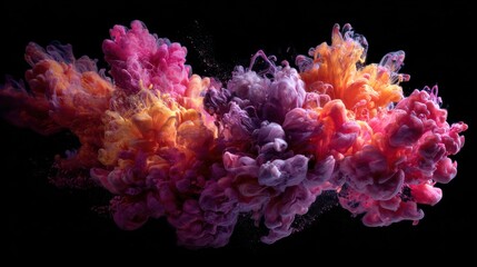 Abstract ink explosion