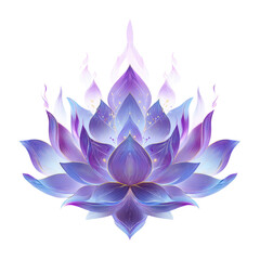 Fototapeta premium Purple flower with a white background