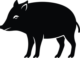 Fototapeta premium Boar blaze iconic boar emblem graphics ferocity forge wild boar vector design 