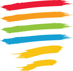 Obraz premium Collection of abstract designs with dirty grunge paint brush strokes. urban street art grunge texture