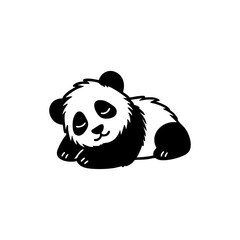 sleeping giant, Cute Sleeping Panda Cartoon, Sleeping Panda Character for Kids