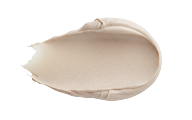 Beige cosmetic cream swatch or smear