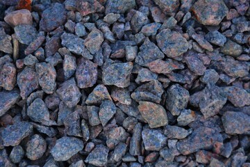 Crushed Gravel Texture for Construction Projects or Industrial Backgrounds