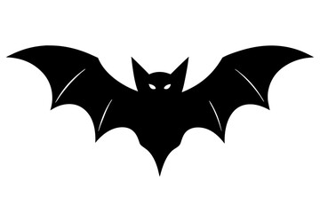 Fototapeta premium Flying nocturnal animal bat silhouette vector illustration