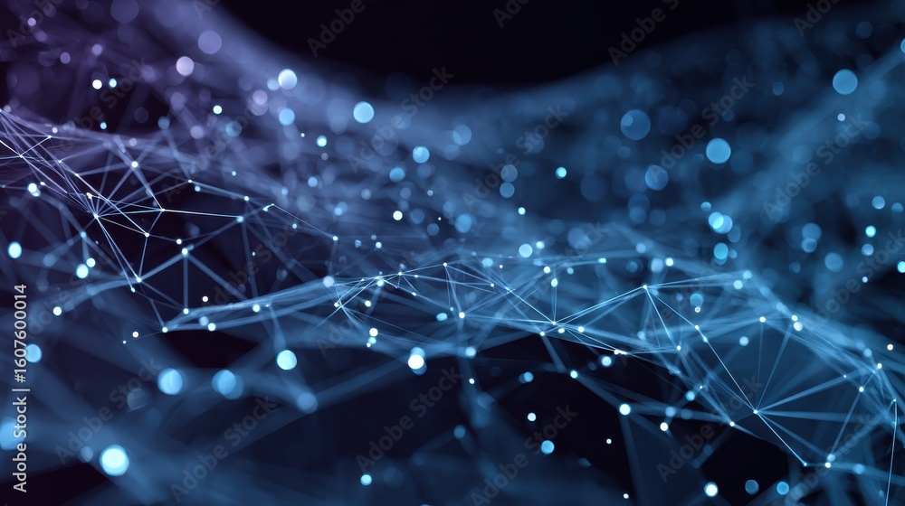 Poster big data visualization. abstract polygonal space. modern futuristic virtual abstract background. gra