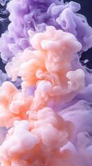 Soft gradient blending peach whip, rose smoke, light amethyst, and soft blush creates a dreamy, delicate background symbolizing warmth, romance, creativity, and gentle calmness.

