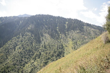 mountain landscape with blue sky