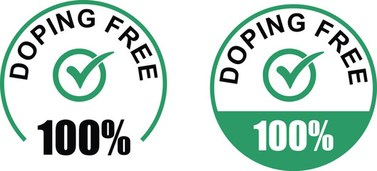 100 percent doping free label