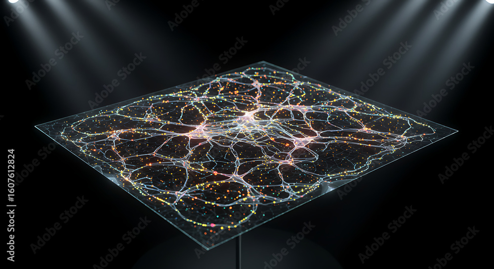 Aufkleber cosmic web: this image showcases a captivating display of the cosmic web, a vast network of intercon