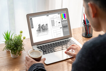 Architectural design modish software application for architect business and professional designer