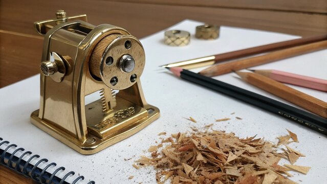 sharpener and pencil