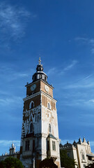 the clock tower of the church