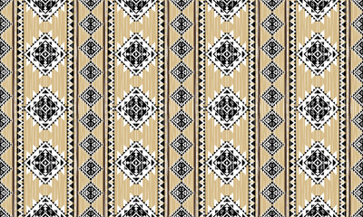 Navajo tribal vector seamless pattern. Native American ornament. Ethnic South Western decor style. Boho geometric ornament. Vector seamless pattern. Mexican blanket, rug. Woven carpet illustration	
