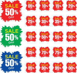 DISCOUNT, SALES LABEL 95 to 05