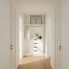 empty room with doors