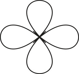 Abstract geometric shapes and lines in a vibrant color palette with a distinct silhouette style