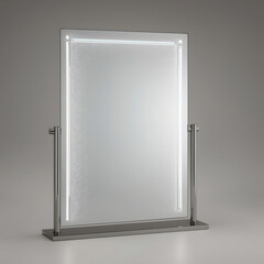 open door with blank screen