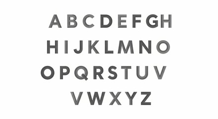 Alphabet Display Classic Lettering