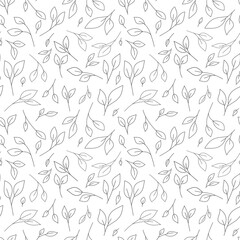 Fototapeta premium seamless pattern with leaves