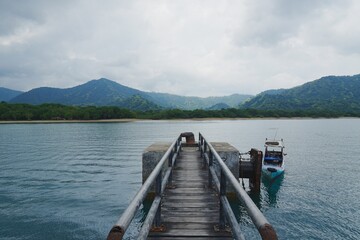 Mysterious view of Komodo island in East Nusa Tenggara, Indonesia
