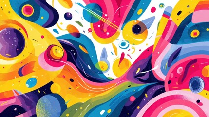 Graphic design studio abstract concept vector illustration set. Special effects design, emotional interaction, computer graphic animation, 3d visual game art, cartoon video creation abstract metaphor