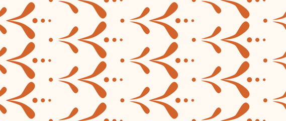 Vector seamless background. Minimalistic abstract vintage pattern. Modern monochrome ornament on light background. Perfect for textile design, screensavers, covers, cards, invitations and posters.