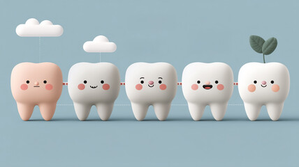 A clean and modern banner design for a stomatology or dental clinic, featuring minimalist elements and a focus on oral hygiene and a healthy smile. The design is professional and inviting