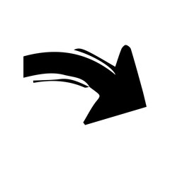 black grunge arrow brush.grunge arrow paint vector.