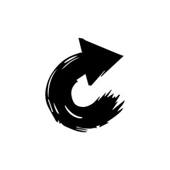 black grunge arrow brush.grunge arrow paint vector.