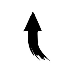 black grunge arrow brush.grunge arrow paint vector.