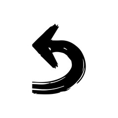 black grunge arrow brush.grunge arrow paint vector.