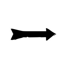 black grunge arrow brush.grunge arrow paint vector.