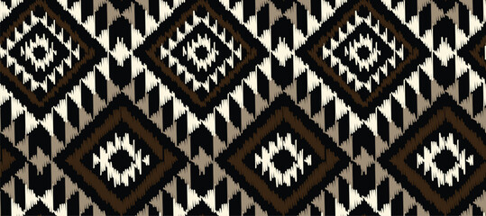 Seamless tribal pattern. Ethnic pattern design.