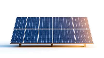 Solar energy panels in a grid configuration, converting sunlight into clean, sustainable electricity for power generation. Eco-friendly energy source.