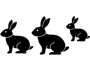 Creative Set of Rabbit Vector Illustrations | Cute Bunny Collection for Spring, Easter, and Nature Themes