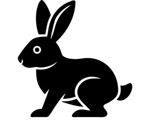 Creative Rabbit Vector Illustration | Cute Bunny Cartoon for Easter, Spring, and Animal Designs