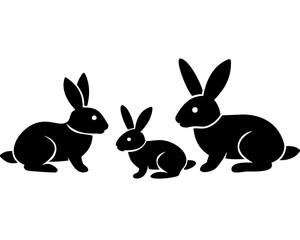 Creative Set of Rabbit Vector Illustrations | Cute Bunny Collection for Spring, Easter, and Nature Themes