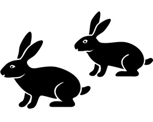 Creative Set of Rabbit Vector Illustrations | Cute Bunny Collection for Spring, Easter, and Nature Themes