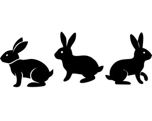 Creative Set of Rabbit Vector Illustrations | Cute Bunny Collection for Spring, Easter, and Nature Themes